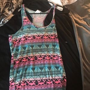 cotton candy colored tank top